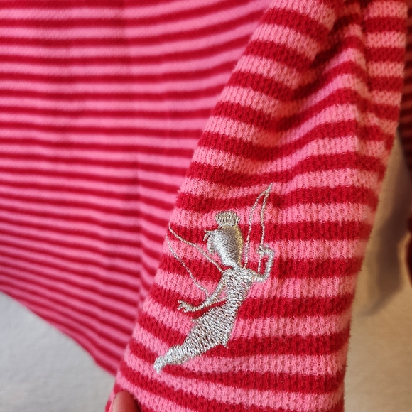 Disney Tinkerbell Tinkerbell Red and Pink pajama pants and shirt Women's size XL - Picture 8 of 16